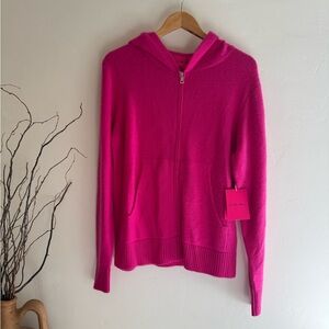 NWT The Elder Statesman Heavy Cashmere Zip Hoodie